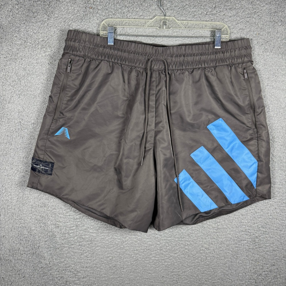 Adidas Originals Anthony Edwards Mens Foundation Basketball Shorts AE1 Grey 2XL